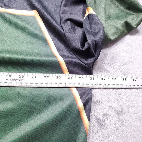 Dykhaily Hoodie Earth Kingdom Theme Green Yellow Graphic Front Pouch Men Sz L - Picture 12 of 13